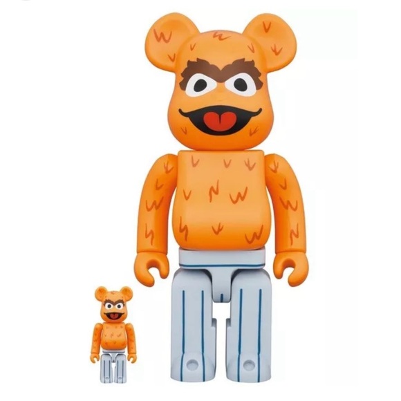 Bearbrick Oscar the Grouch orange 400% + 100% - Picture 9 of 10